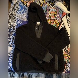 Bouclé Sherpa hoodie